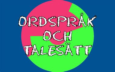 Ordspråk och talesätt